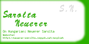 sarolta neuerer business card